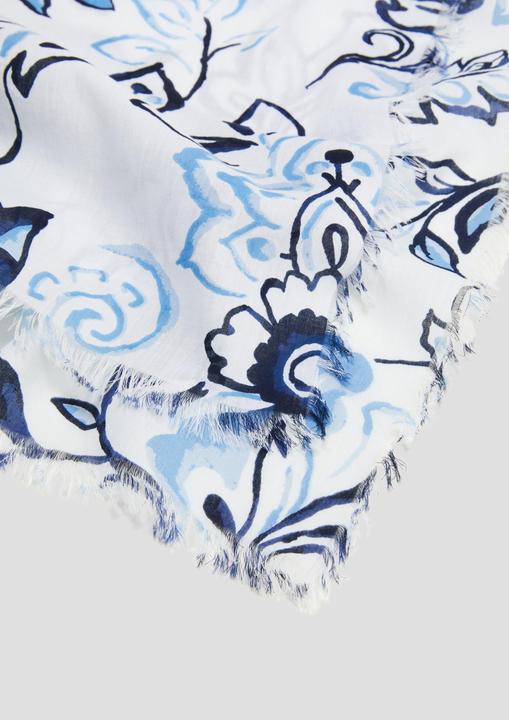 Image du produit s.Oliver Tuch Baumwolltuch mit floralem Muster