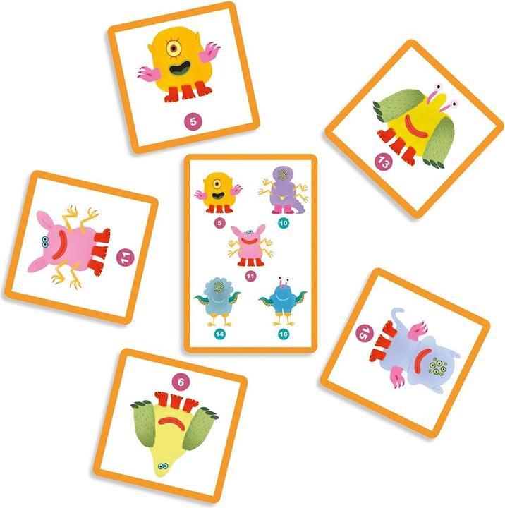 Immagine prodotto Djeco Gioco di carte Monstre toi (Multilingue)