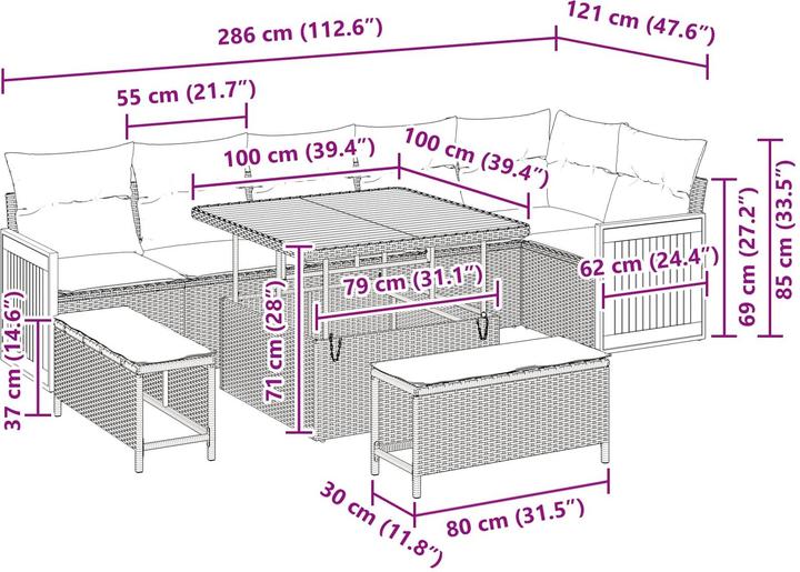 Produktbild vidaXL Tate