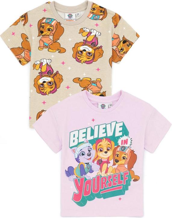 Produktbild Paw Patrol Believe In Yourself TShirt Mädchen (2erPack) (104)