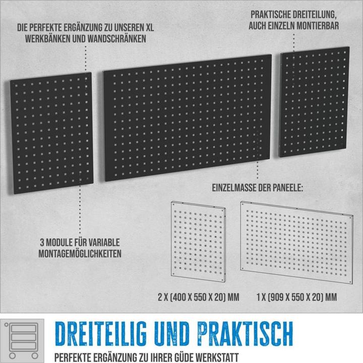 Produktbild Güde - Lochwand-Set GL 1709 XL