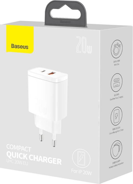 Actual product image Baseus Compact Charger (20 W)