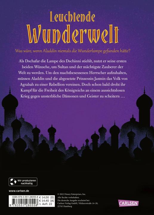 Produktbild Disney. Twisted Tales: Leuchtende Wunderwelt (Aladdin) (Deutsch, Walt Disney, Petra Sparrer, 2022)