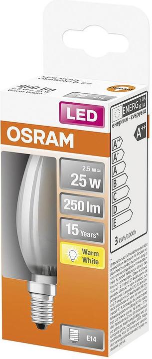 Produktbild Osram Led Retrofit Classic B (E14, 2.50 W, 250 lm, 1 x, F)