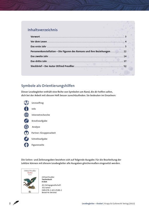 Produktbild Krabat - Lesebegleiter (Deutsch, Christian Sobeck, Christian Fuchs, Heike Krauter-Dierolf, 2022)