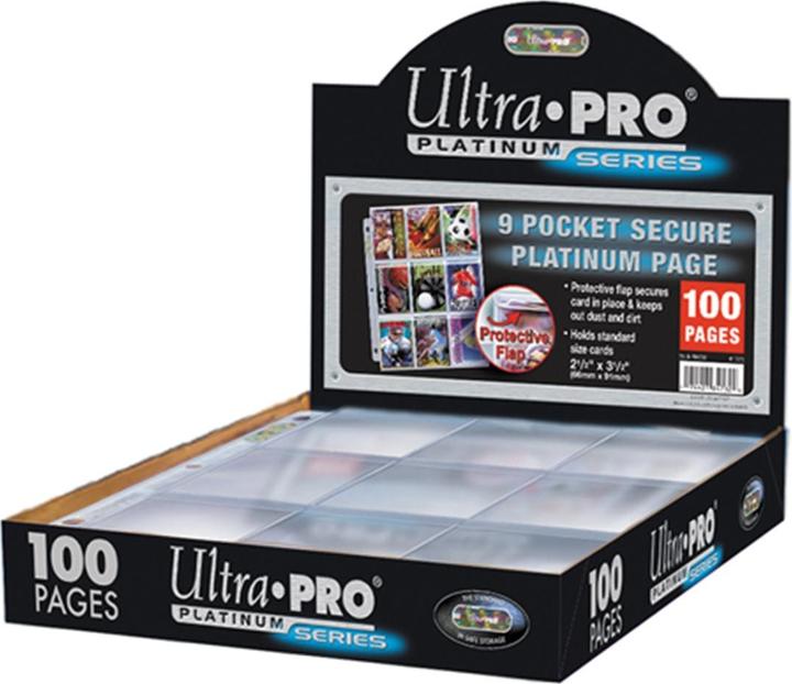 Ultra Pro Pocket Secure Platinum Page pages in display