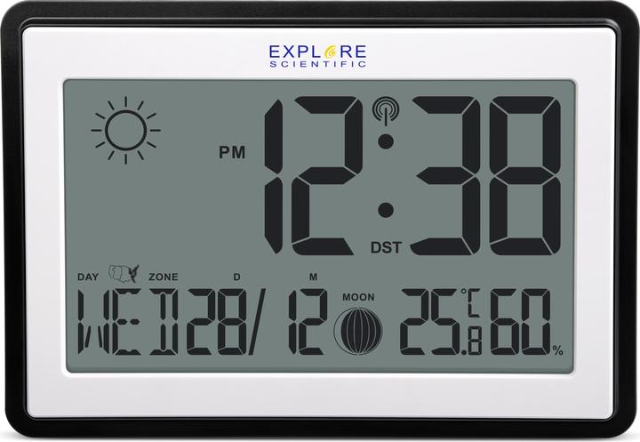 Immagine prodotto Explore Scientific RDC8002 stazione meteorologica digitale Nero, Bianco LCD Batteria