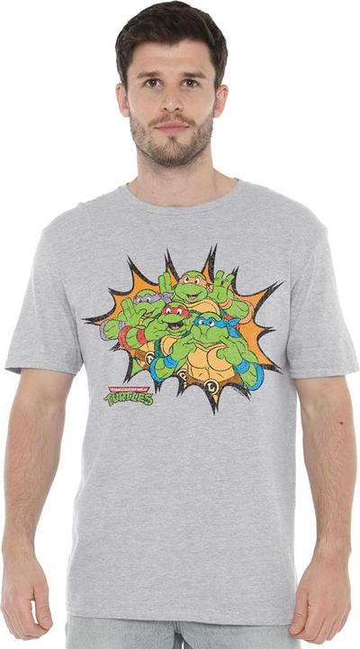 Immagine prodotto Teenage Mutant NT Funny Face Maglietta Tartarughe Uomo (S)