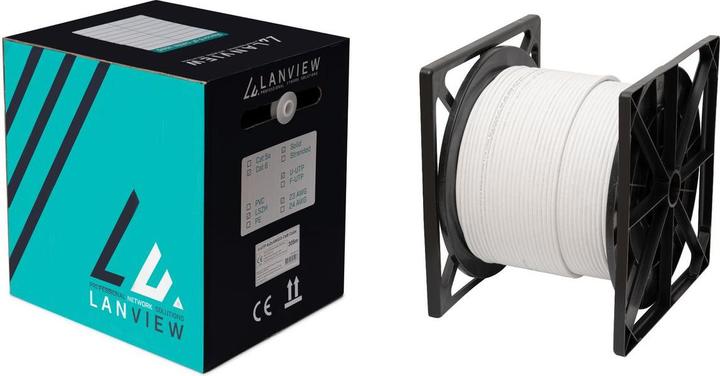 Produktbild Lanview Cat6a U-FTP 4x2xAWG23 LSZH (U/FTP, CAT6a, 305 m)