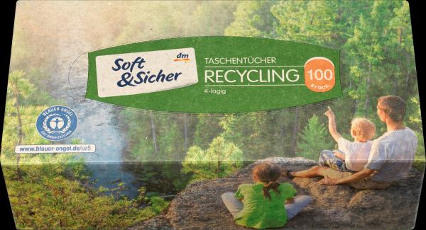 Actual product image dm Soft&Sicher Handkerchief Box Recycling