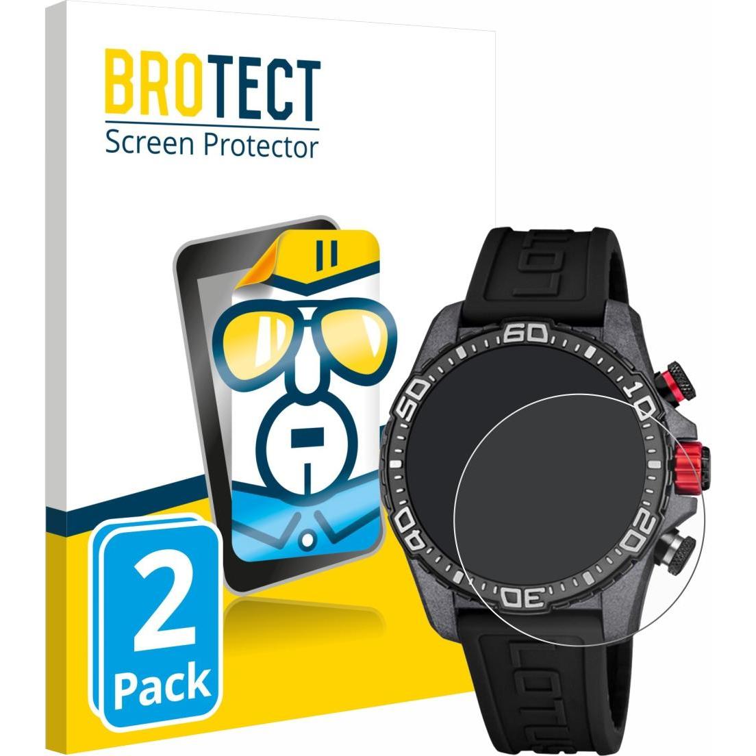 BROTECT Pellicola Trasparente, Pellicola protettiva per smartwatch, Trasparente