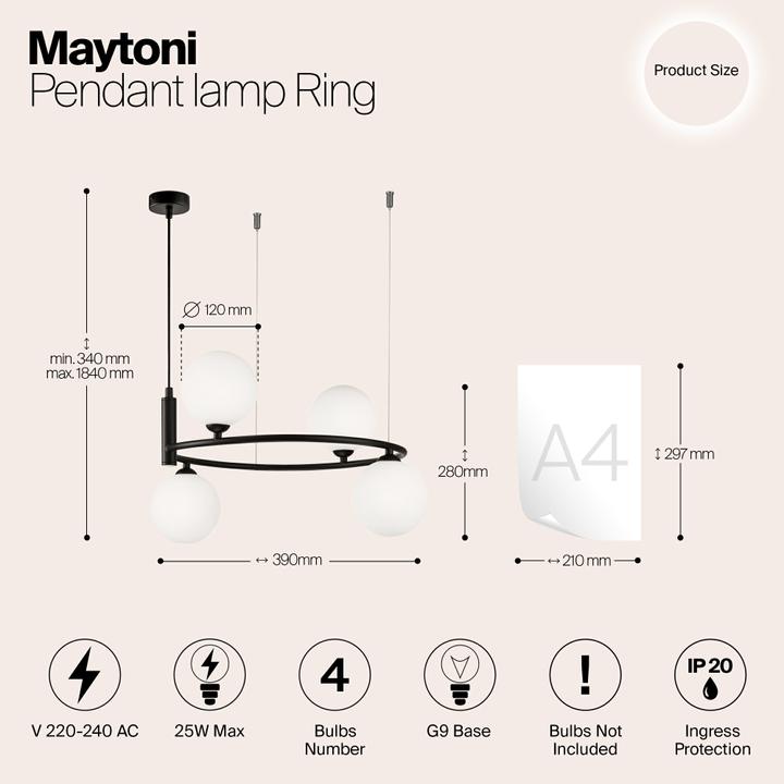 Image du produit Maytoni Bague (G9)