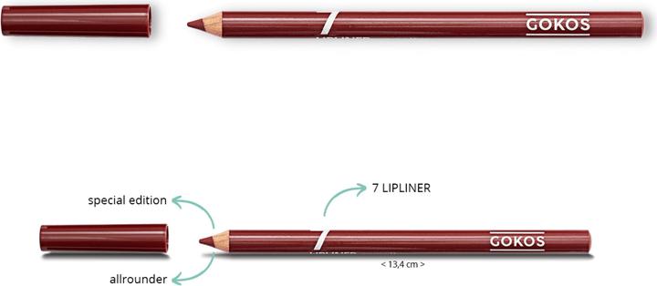 Actual product image Gokos Lipliner Special Edition (796 Mystery Red)