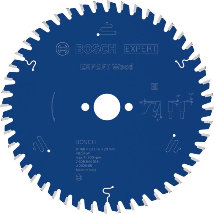 Immagine prodotto Bosch Professional Zubehör Lama circolare Expert per legno, 160 x 20 x 2,6 mm, 36