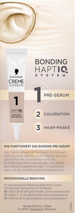 Produktbild Schwarzkopf Creme Supreme Creme Supreme Coloration 9-0 Natürliches Hellblond (9-0 Natürliches Hellblond)
