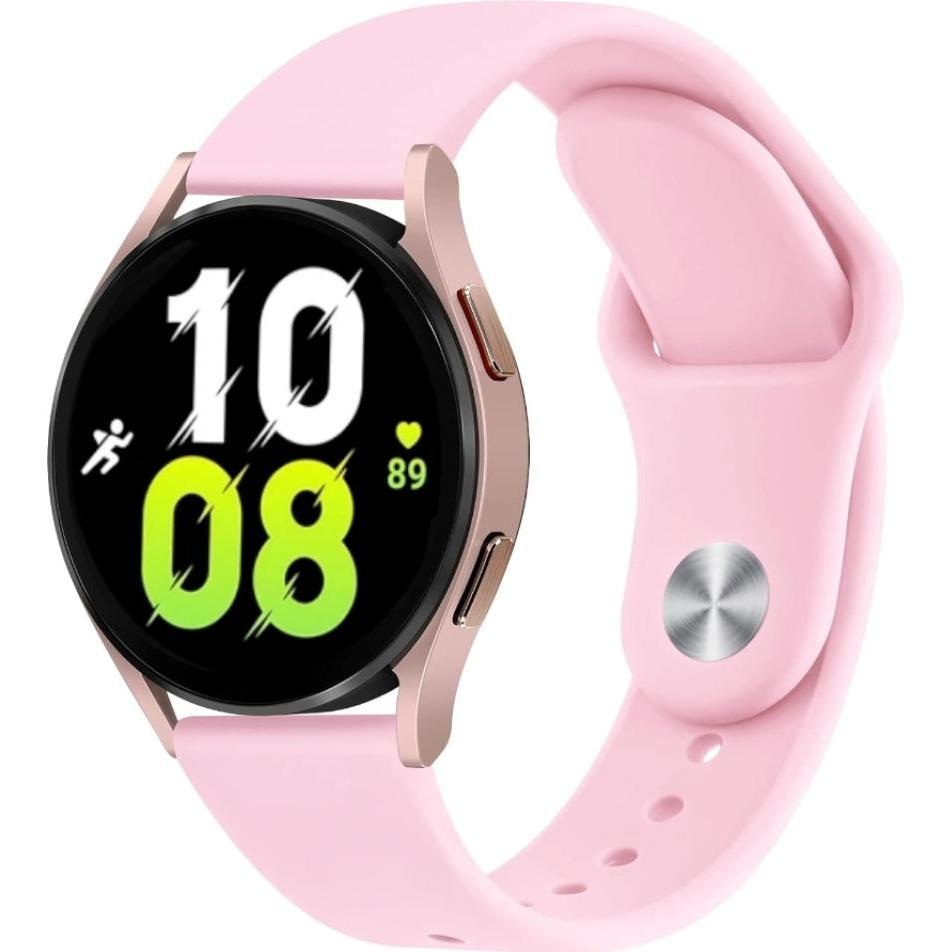 Screenguard Silicone Strap Sportarmband (Silikon, Galaxy Watch 5 (40mm)), Uhrenarmband, Rosa