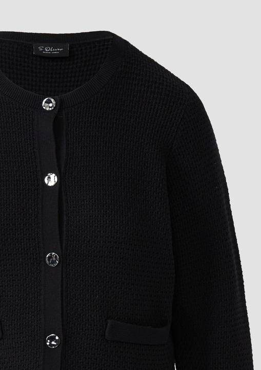 Produktbild s.Oliver Strickjacke Cardigan aus Baumwollmix mit Ziertaschen (36)