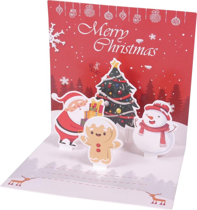 Actual product image PhoneLook 3D Weihnachtskarte mit festlichem Pop-up Effekt und Relief-Illustration