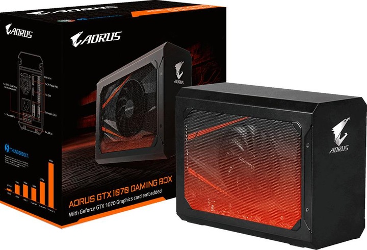 Actual product image Gigabyte GeForce GTX 1070 Aorus Gaming Box