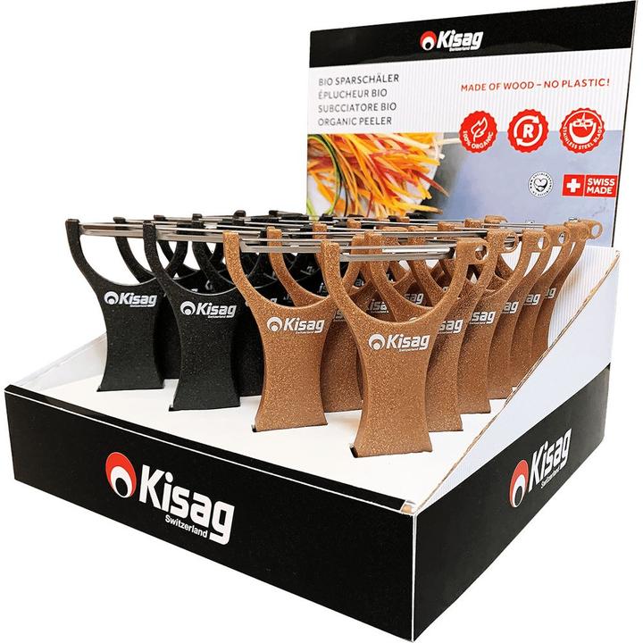 Kisag Display Pelapatate per asparagi 24 pezzi Biologico