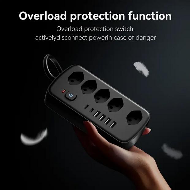 Produktbild PhoneLook 11-in-1-Steckdosenleiste (11 x, USB-A, USB-C)