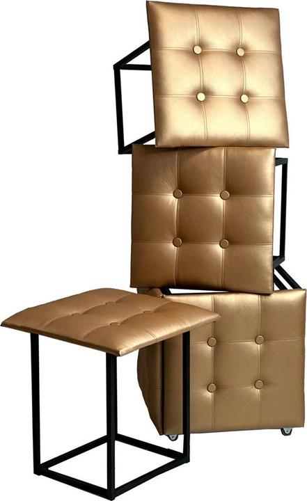 Produktbild Go Gift 5-in-1 pouffe-transformer - 5 Hocker in 1 pouffe camel eco Leder