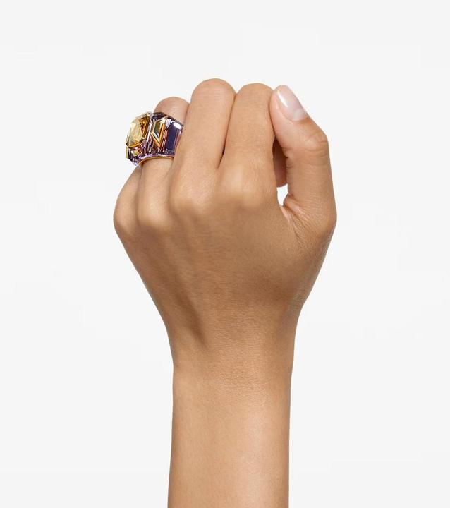 Produktbild Swarovski Chroma Cocktail Ring Violett Gold (52)