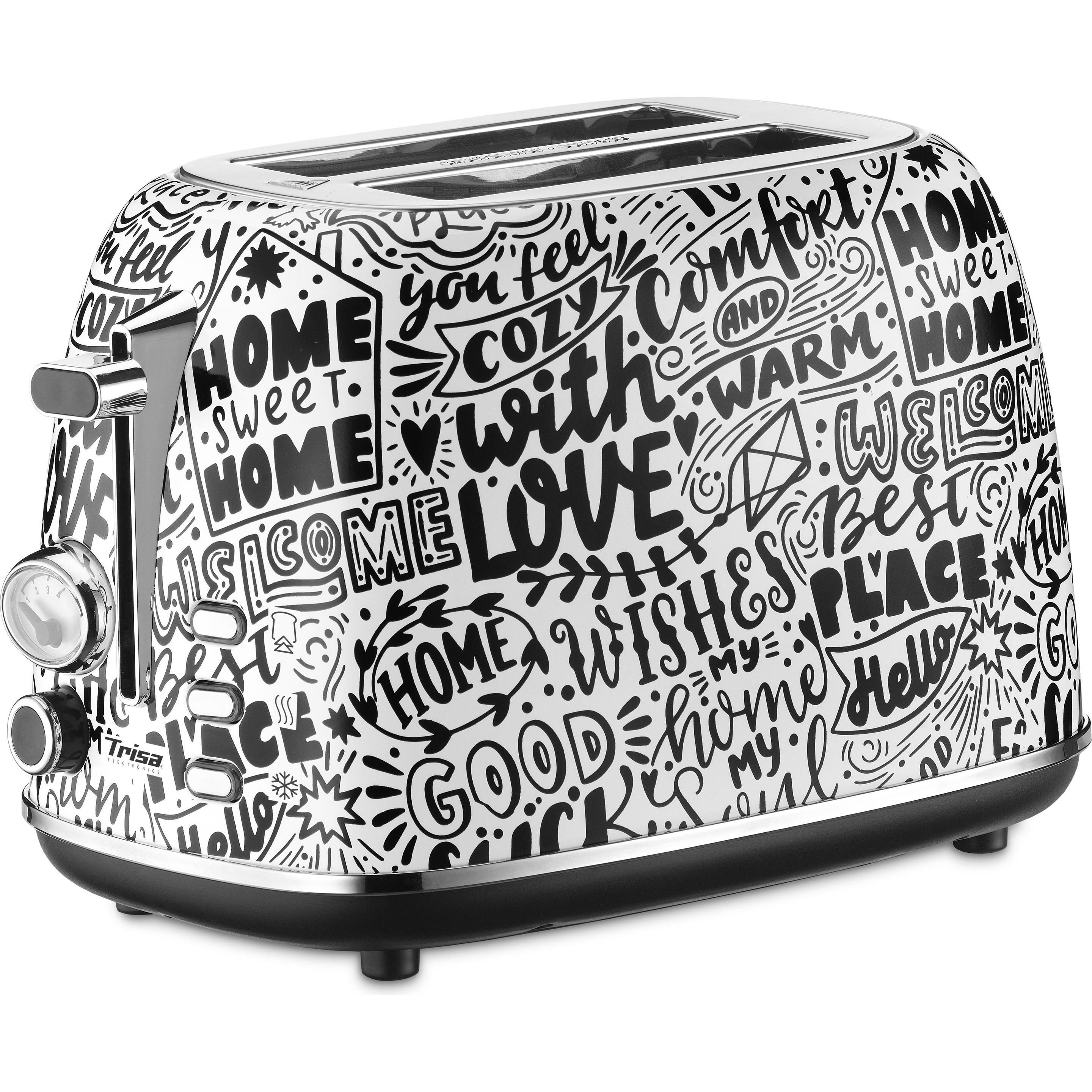 Thumbnail - Trisa Toaster Home Sweet Home, Toaster, Weiss, Schwarz