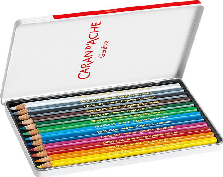 Image du produit Caran d'Ache Crayons de couleur Swisscolor (Multicolore, 12 x)