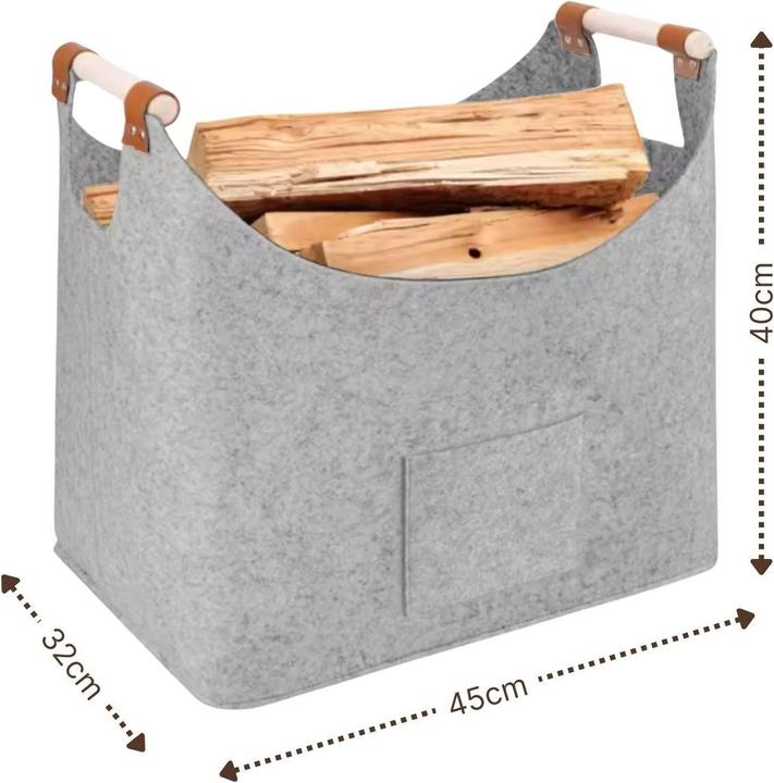 Actual product image Hermex Fireplace basket (45 x 32 x 40 cm)