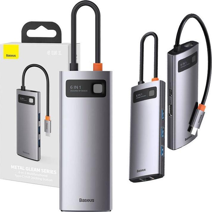 Immagine prodotto Baseus Bagliore di metallo (USB-C, 6 porte)