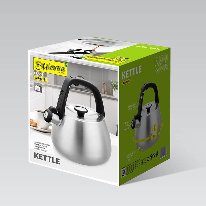Immagine prodotto Maestro Bollitore smaltato 2,5L MR-1318 (2.50 l)