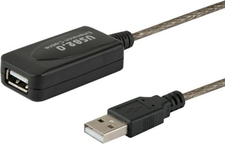 Savio USB cable USB-A - USB-A 10 m black ( CL-130) (10 m, USB 2.0)
