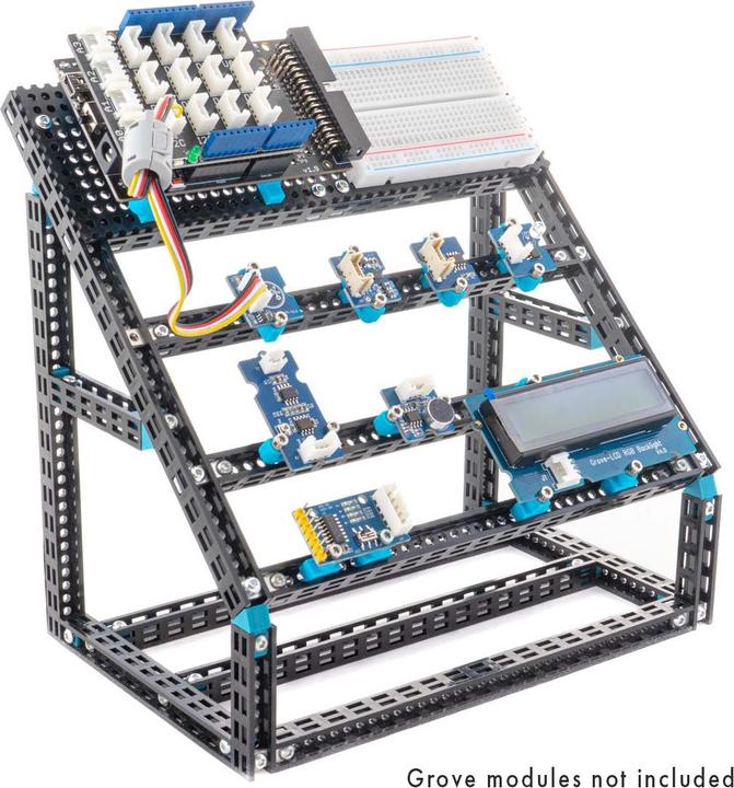 Productafbeelding Arduino Grove rack kit compatibel met Uno en Nano (Grove module niet meegeleverd).