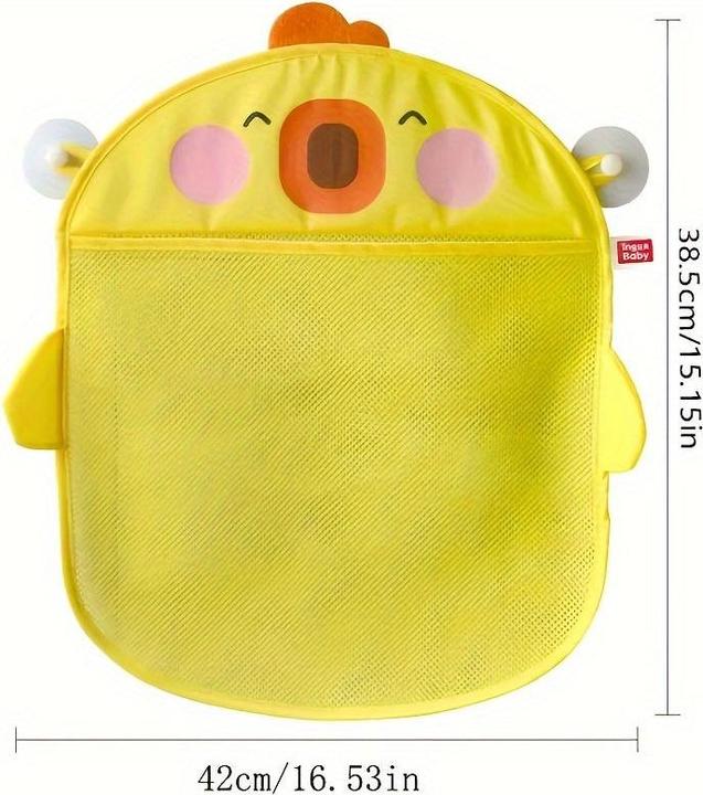 Produktbild Activity Board Toy Organizer, Cartoon Duck Baby Dusche Lagerung Mesh Bag, Badezimmer Trocknen hängenden Tasche mit