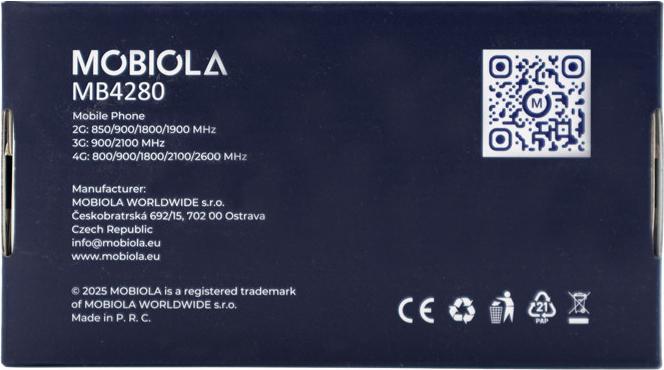 Actual product image Mobiola Gsm-Telefon Mb4280 4g Rot Klassisches Telefon Für Senioren