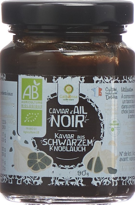 Produktbild Gaïhamsa Kaviar Schwarzer Knoblauch Bio (90 g)