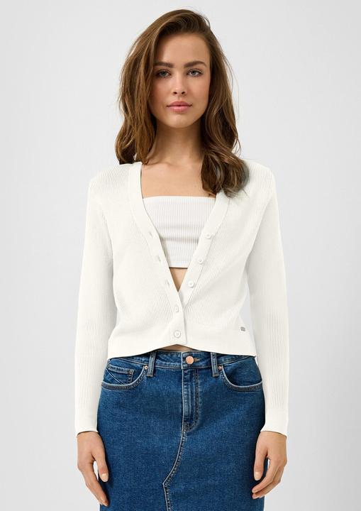 Produktbild s.Oliver Strickjacke Gerippte Strickjacke aus Viskosemix (M)