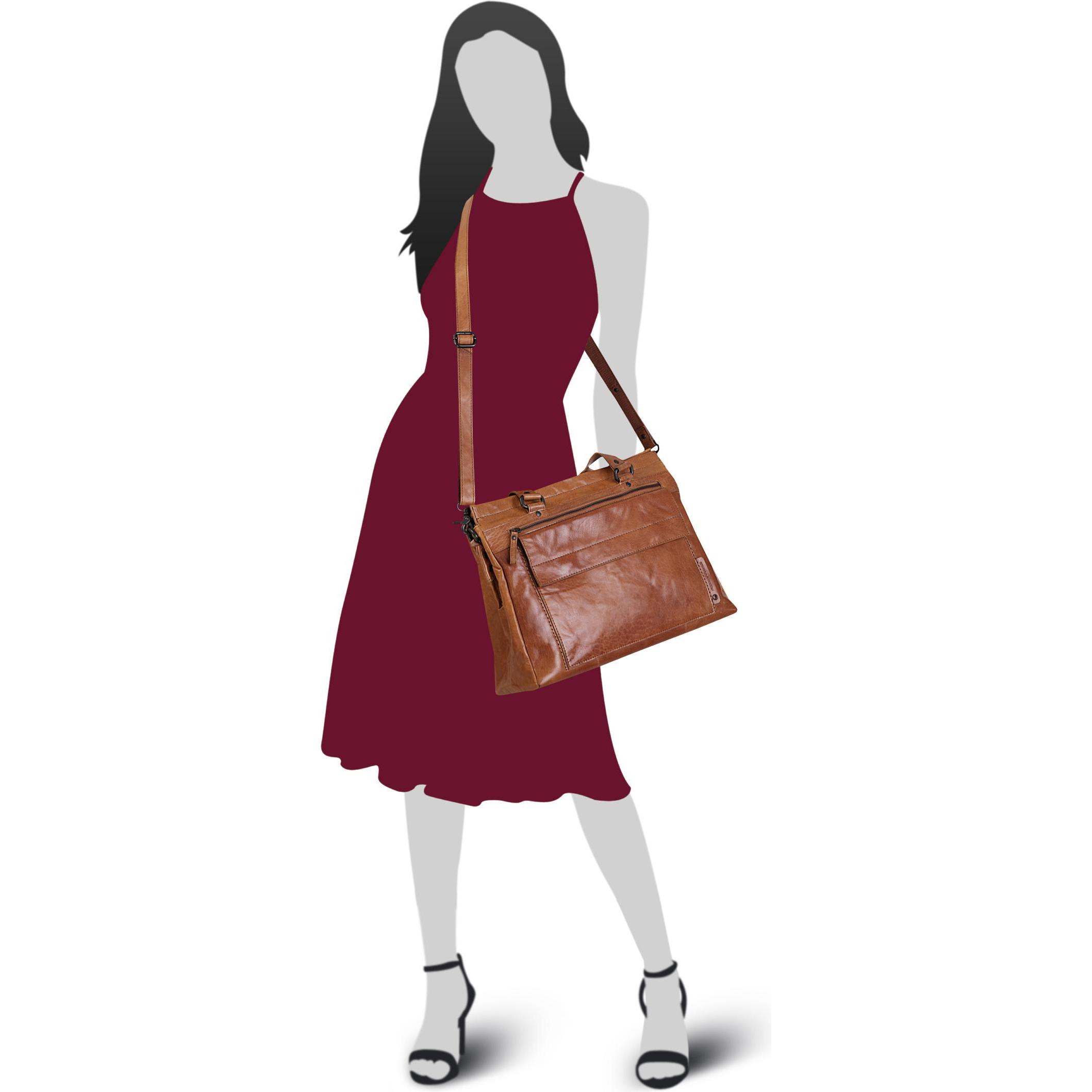 Thumbnail - Spikes & Sparrow, Tasche, Shopper LAPTOP SHOULDERBAG, Braun