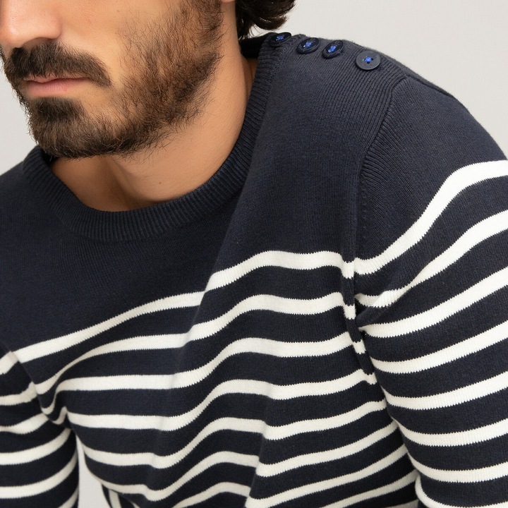 Image du produit La Redoute Collections Pull marin en coton biologique (S)