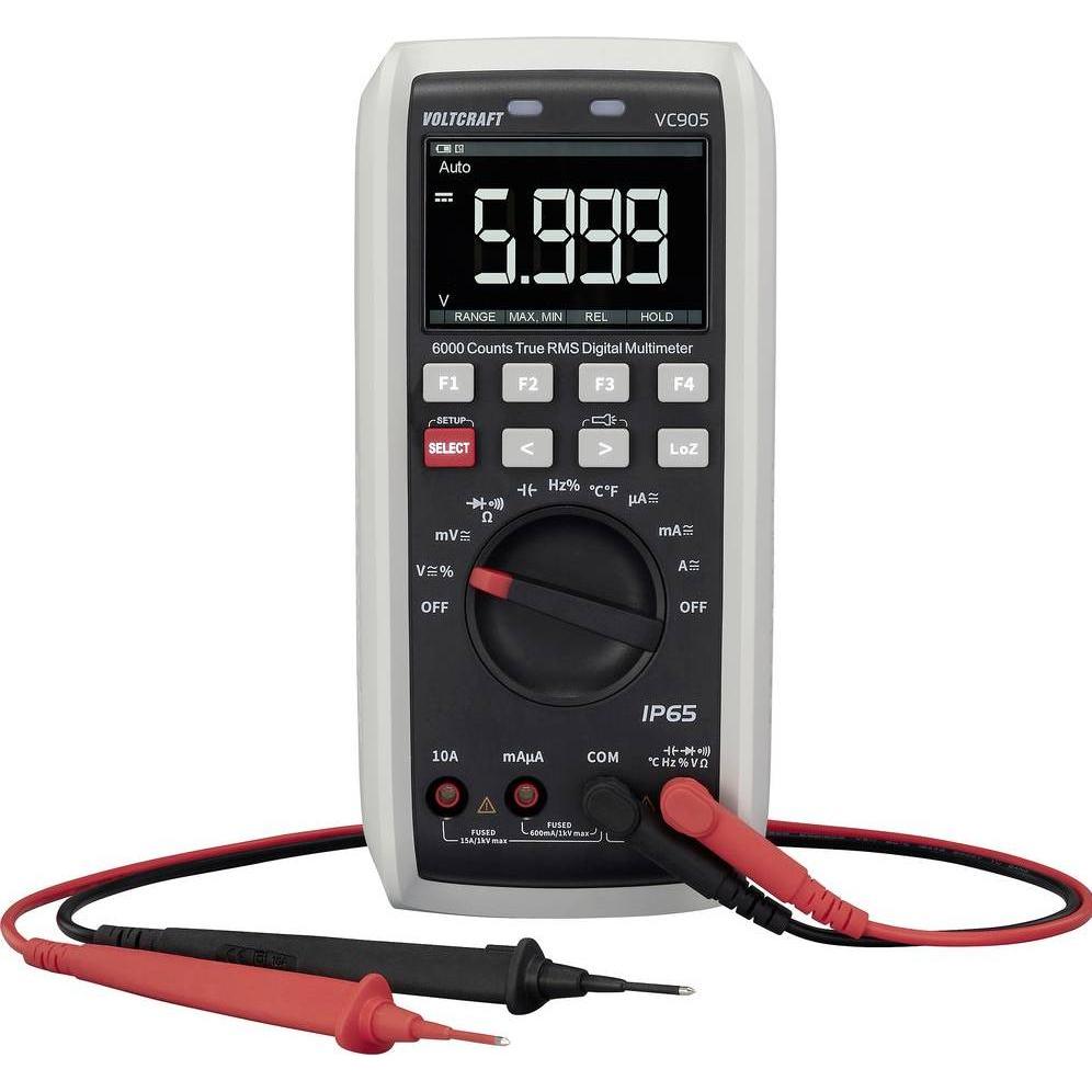 Voltcraft, Multimetro, VC905 Hand-Multimeter digital CAT III 1000 V, CAT IV 1000 V Anzeige (CAT III 1000V, CAT IV 1000V)