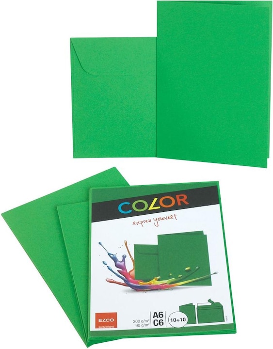Immagine prodotto Elco Cartoncini doppi con busta  Color (A6, 10 x)