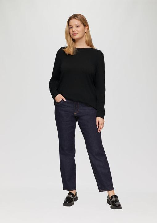 Actual product image s.Oliver Strickpullover Strickpullover mit U-Boot-Ausschnitt (44)