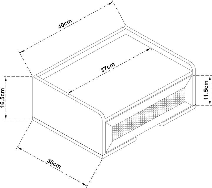 Produktbild En.Casa Christchurch (40 x 30 x 16.50 cm)