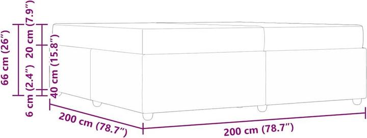 Image du produit vidaXL Modernes Bett (200 x 200 cm)