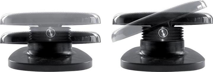 Actual product image Unilux Footrest CHOCOLATE, height adjustable, color: black non-slip runners and footrest surface, frame... (42 x 32 cm)