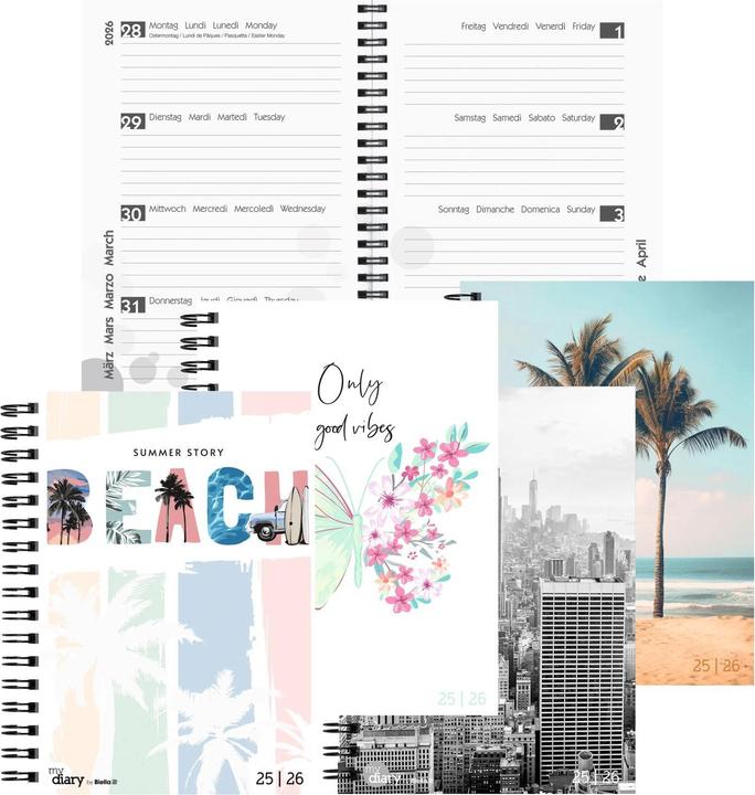 Actual product image Biella Pupil Agenda mydiary Wire-O (14.5 x 20.5 cm, German)