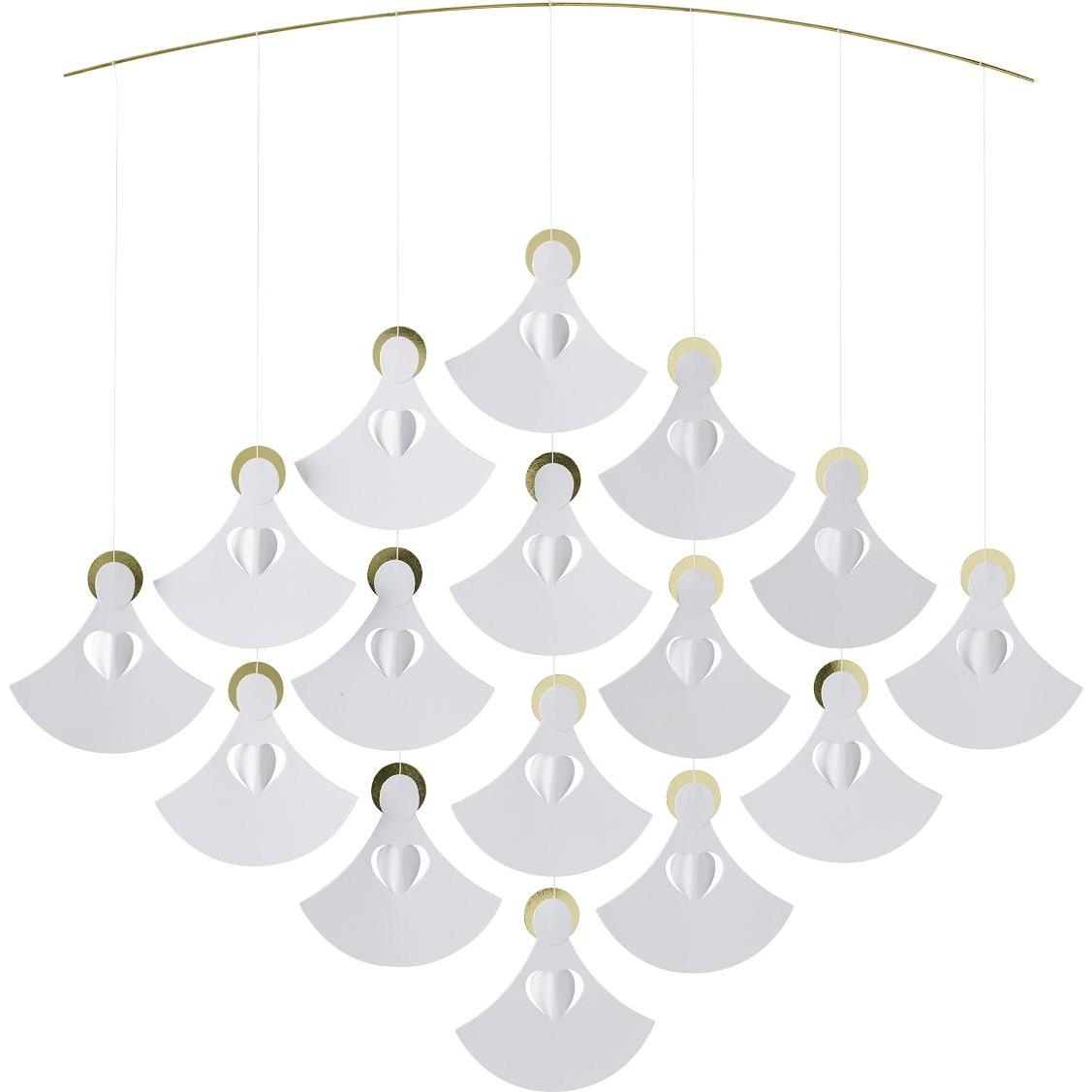 Flensted Mobiles, Babymobile, Engelschor Mobile mit Geschenkbox