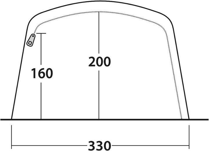 Actual product image Outwell Avondale 5PA (Tunnel tent, 24.90 kg, 5 persons)