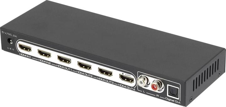 SpeaKa Professional 2x4 HDMI splitter